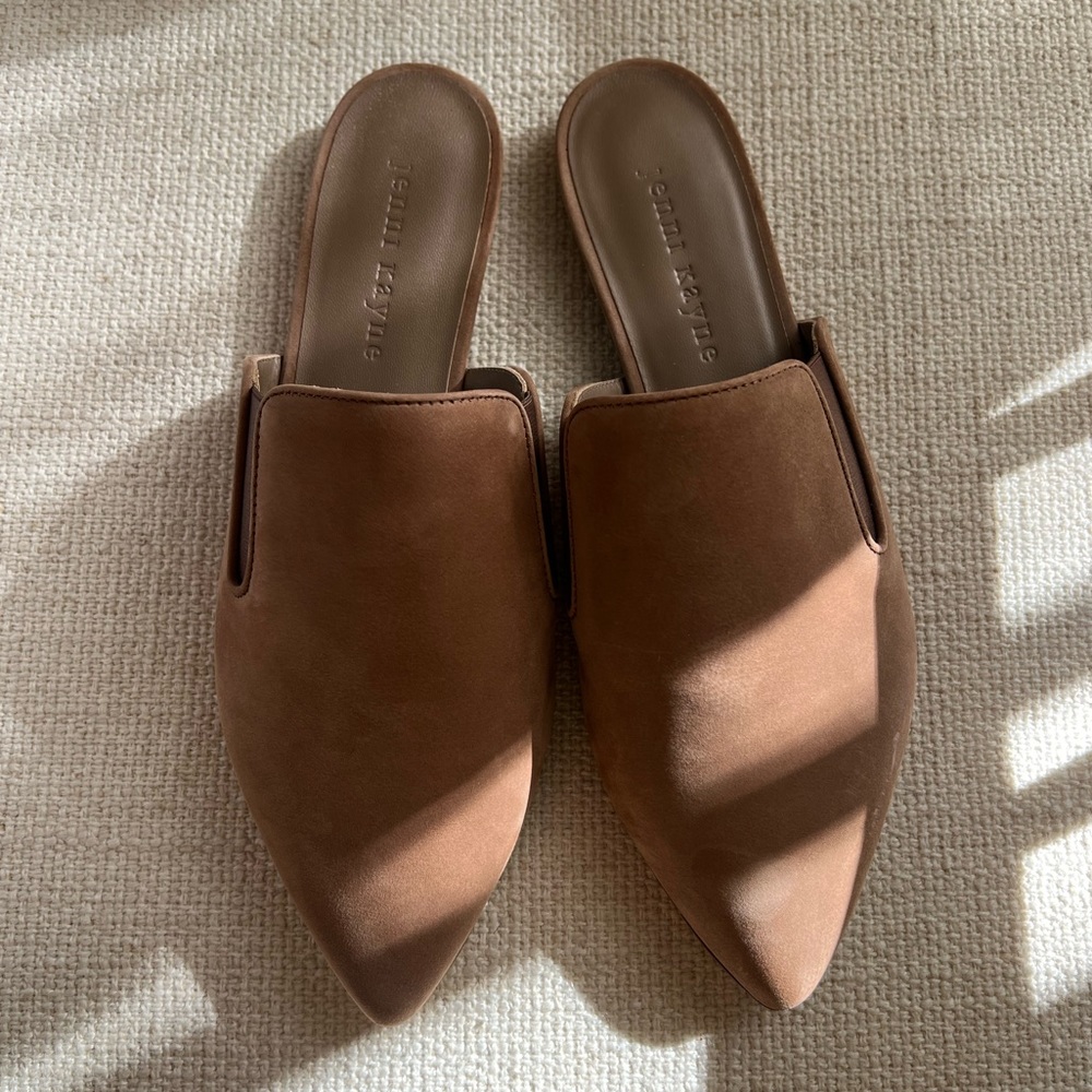 Jenni Kayne Suede Mule in Taupe (Size 6.5)